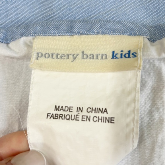 POTTERY BARN KIDS Set Of 2 Blue Car Appliqué Curtain Valance Lined 44” X 18” - Picture 6 of 8